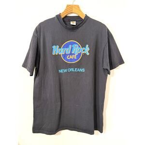 90s Hard Rock Cafe Gift Single Stitch Tshirt Vintage Black Size XL New Orleans